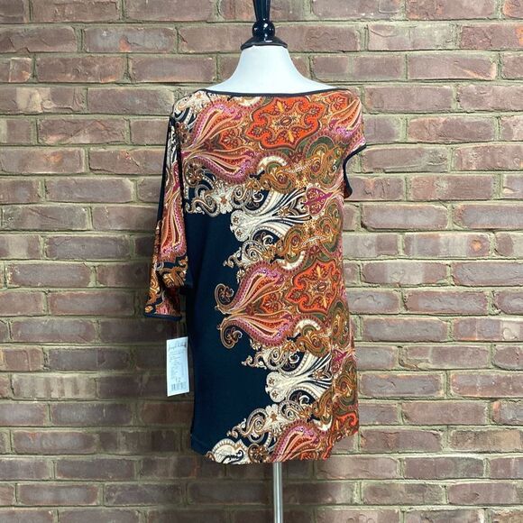 Joseph Ribkoff Multi Tunic Top Size 12 NWT - Picture 4 of 7